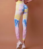 Colanți sport fără cusături, modelatoare, cu talie înaltă, de diferite culori