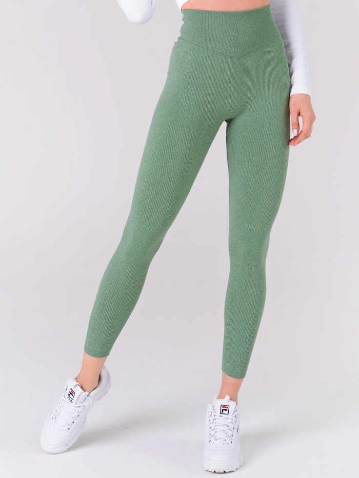 Zöld női leggings jógához és fitneszhez