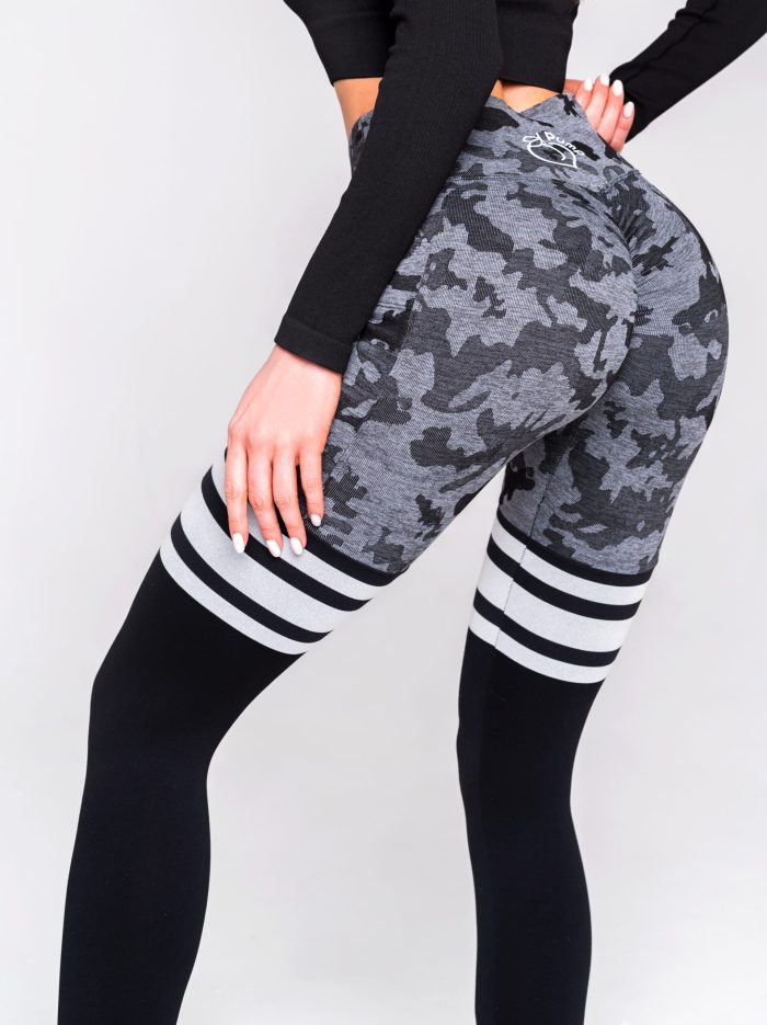 camouflage leggings with pockets and high waist