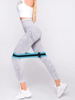 high waisted leggings in grey colour