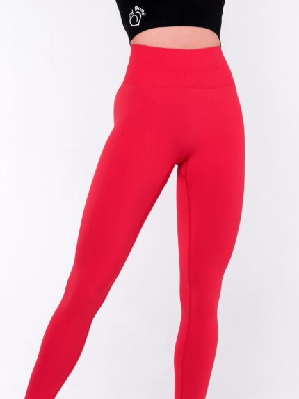 Sports leggings in red for fitness
