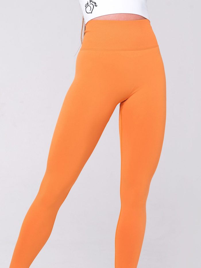 sport női leggings, narancssárga színben