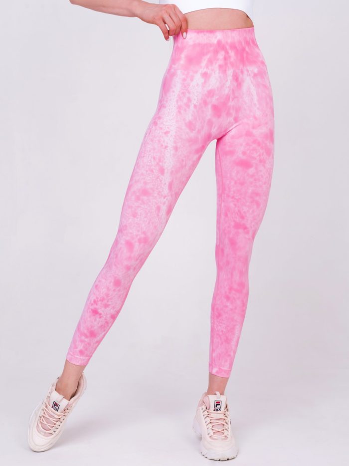 pink seamless high waisted leggings