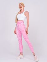 Women's gyms leggings in pink, bum sculpting