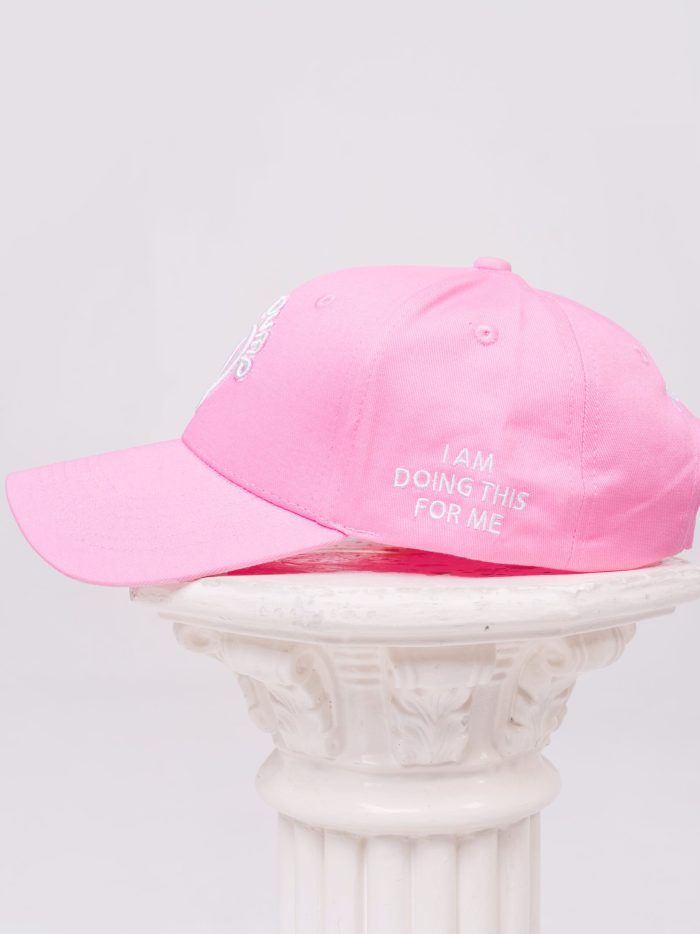 Pink cap with visor for sport Peach Pump