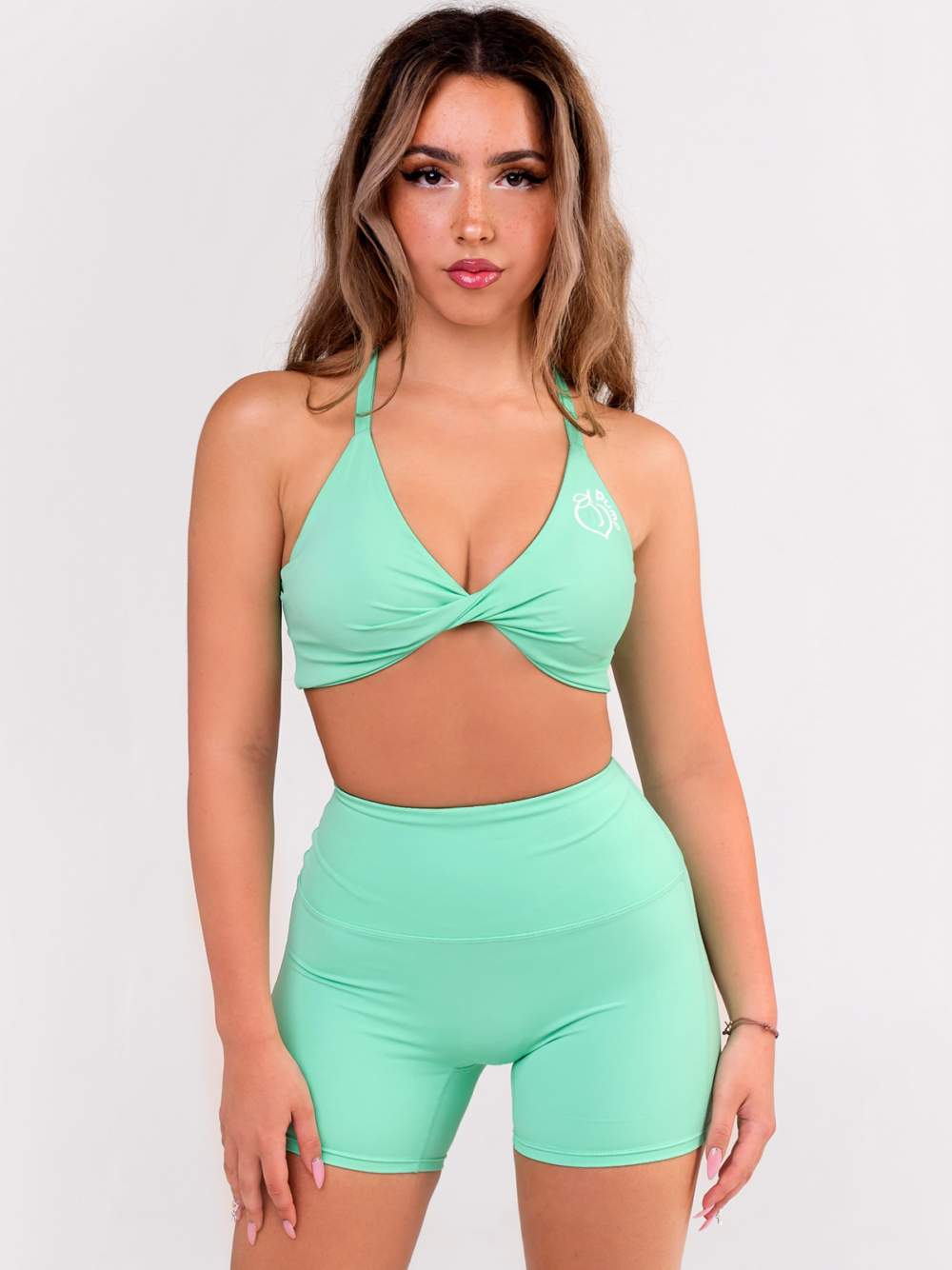 Summer sports set in light green colour