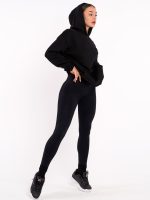 Black sports hoodie for fitness