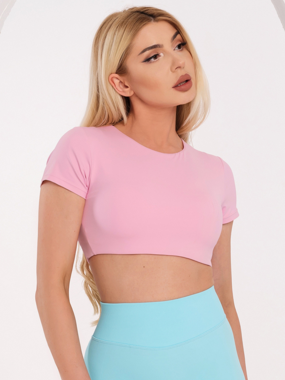 Ružičasta majica s uklonjivim podstavom