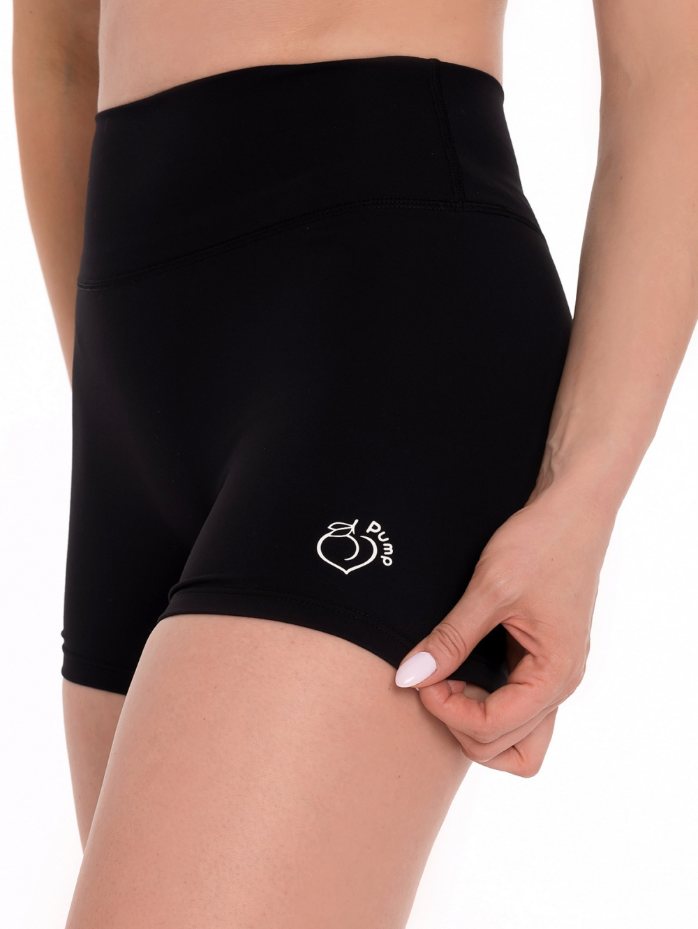 Ženski sportski set kratkih tajica i bluze u crnom