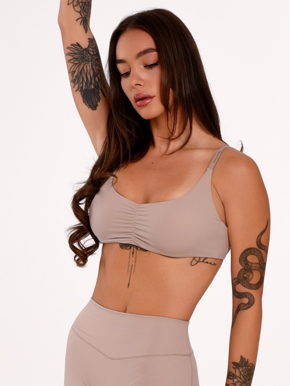 Peach Pump Beige Bra with a Shaping Effect and a Beautifully Accentuated Neckline.