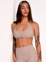 Beige Bra with Super Push-Up Padding and a Feminine Shaping Design.