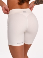 Shaping Women's Short Leggings in Off-White with Invisible Scrunch.